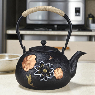 Gusseisen Teekanne Lotus
