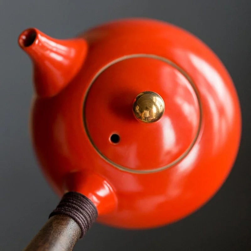 Handarbeit Keramik Teekanne