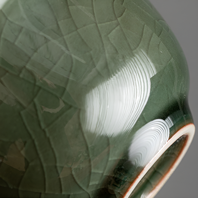 Handgefertigter Gaiwan grünes Seladon