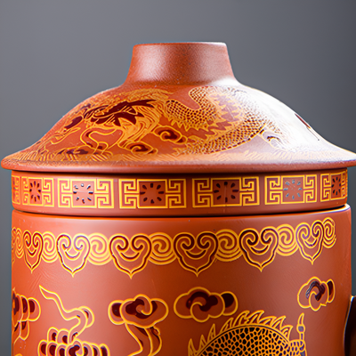 Handgefertigter Teebecher mit Sieb