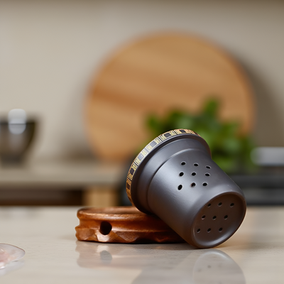 Handgefertigter Teebecher mit Sieb