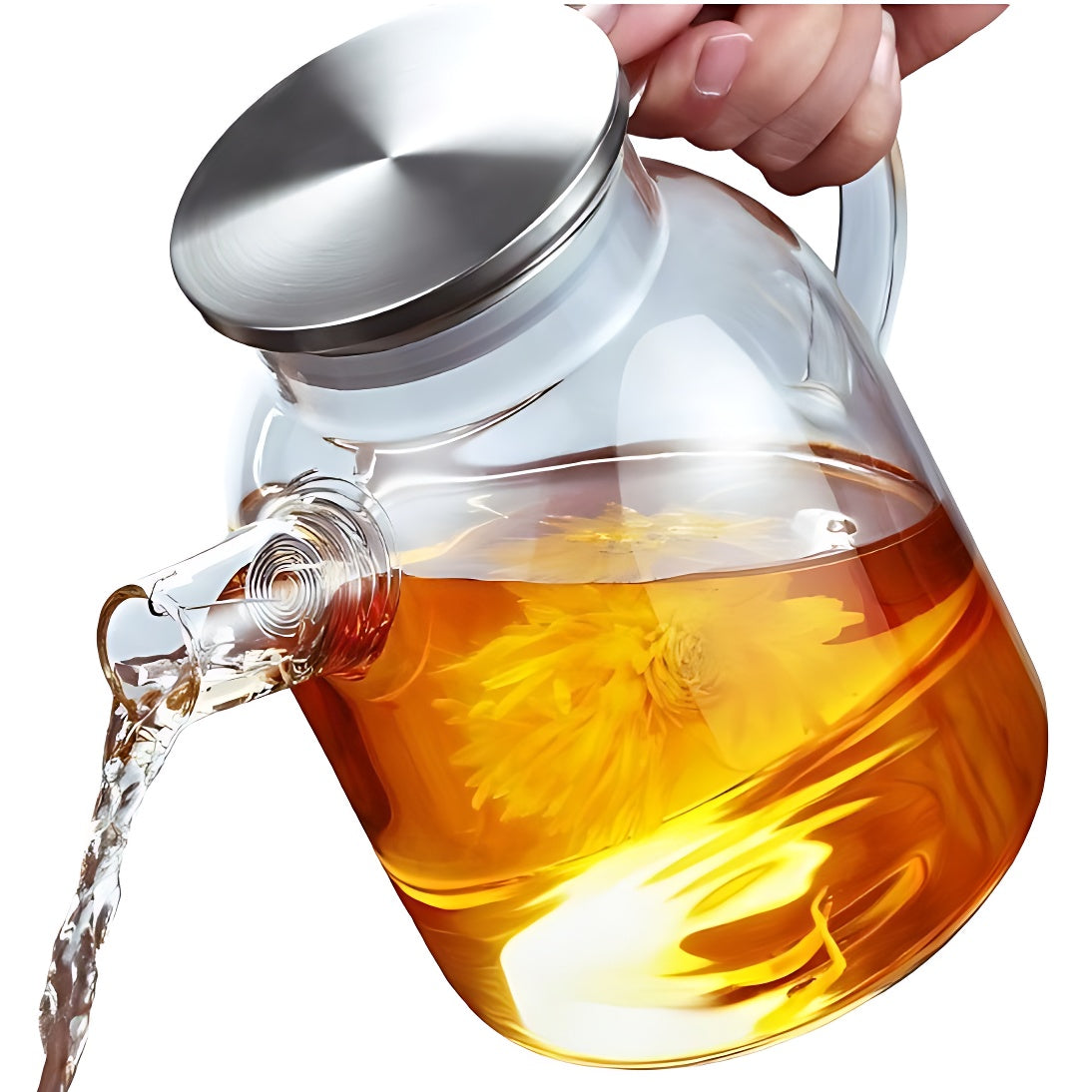 Hitzebeständige Glas Teekanne