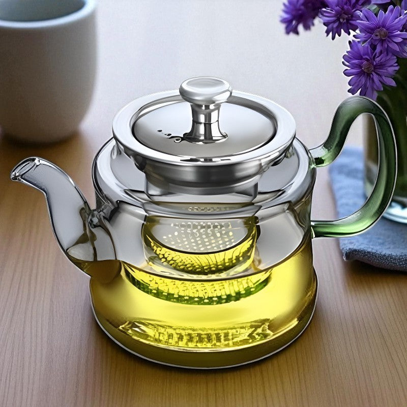 Individuelle Glas Teekanne