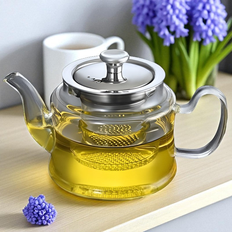 Individuelle Glas Teekanne