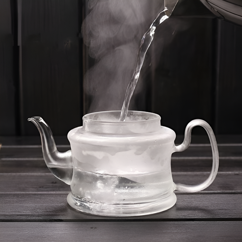 Individuelle Glas Teekanne