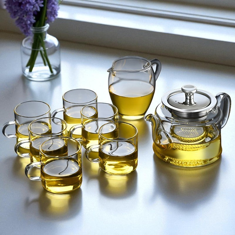 Individuelle Glas Teekanne