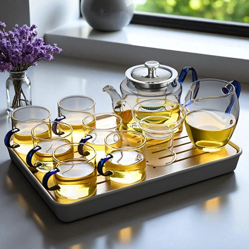 Individuelle Glas Teekanne