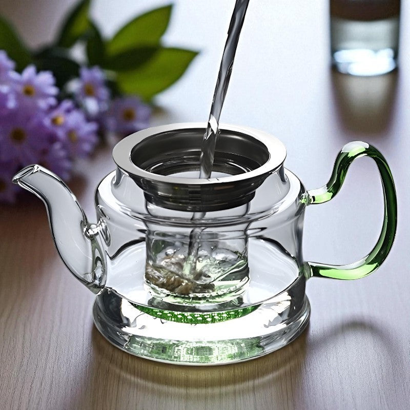 Individuelle Glas Teekanne