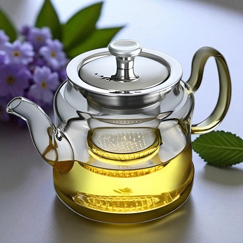 Individuelle Glas Teekanne