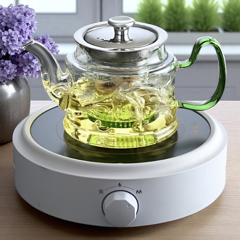 Individuelle Glas Teekanne