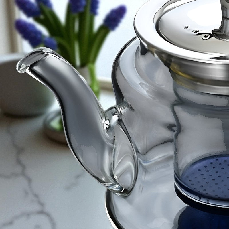 Individuelle Glas Teekanne