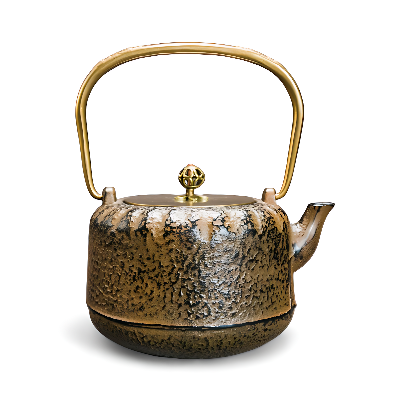 Japanische Gusseisen Teekanne 1 l Braun