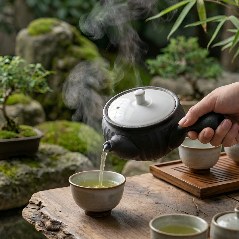 Japanische kleine Teekanne