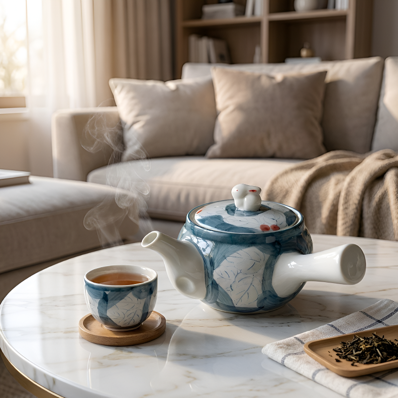 Japanische Porzellan-Teekanne