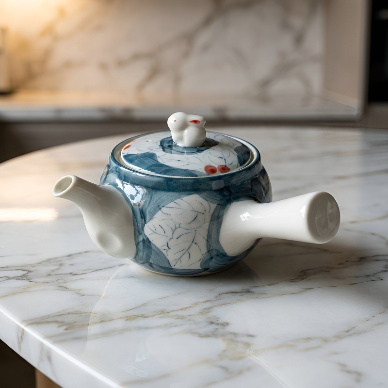 Japanische Porzellan-Teekanne