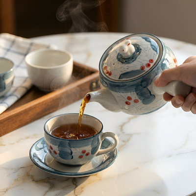 Japanische Porzellan-Teekanne