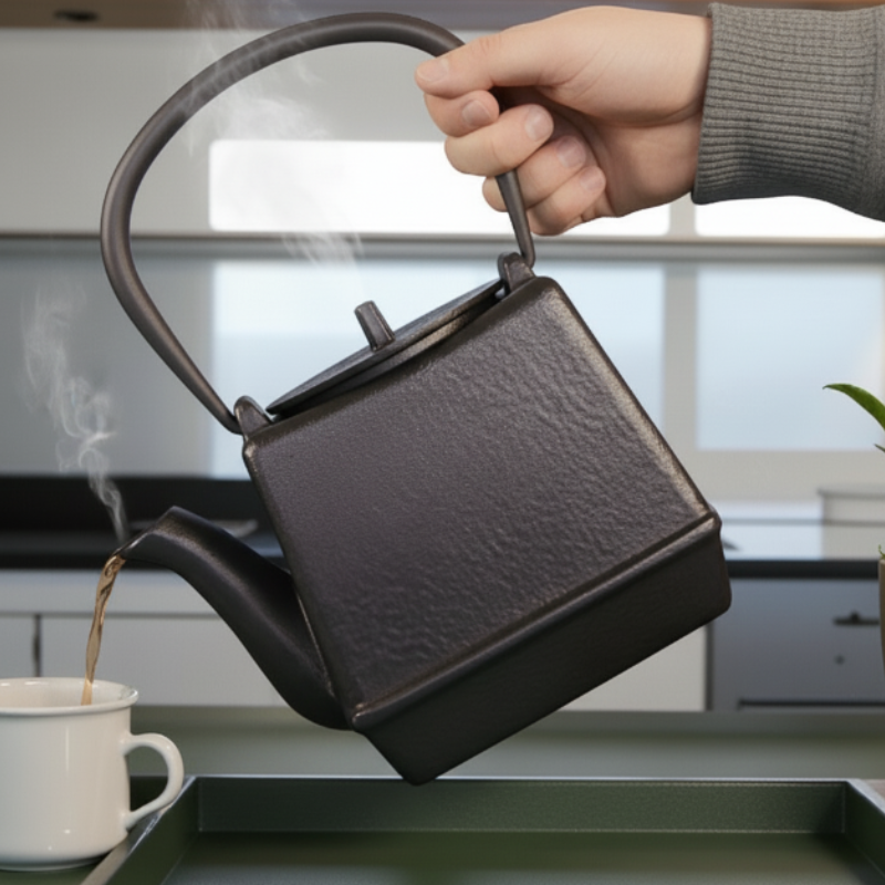 Japanische quadratische Teekanne