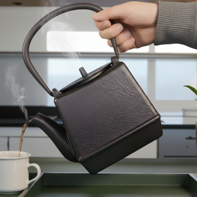 Japanische quadratische Teekanne