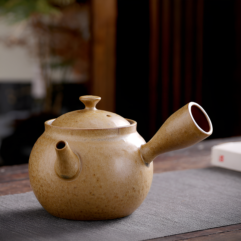 Japanische Steinzeug-Teekanne