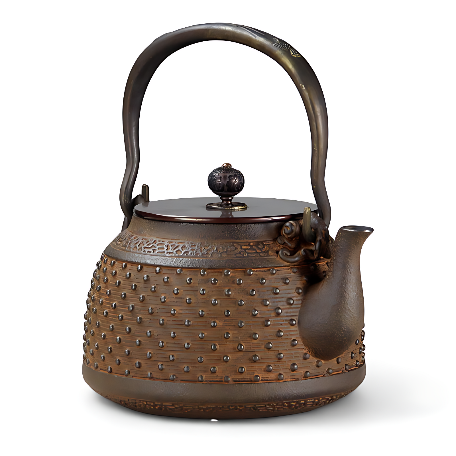 Japanische teekanne aus gusseisen