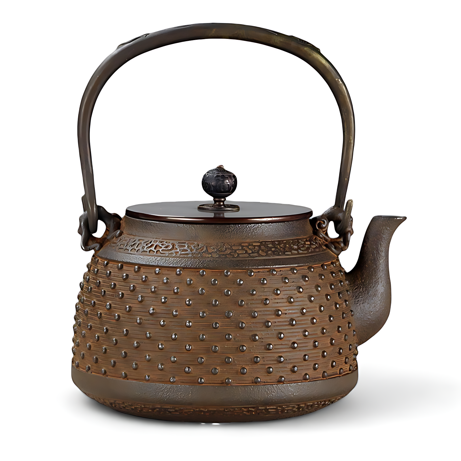 Japanische teekanne aus gusseisen