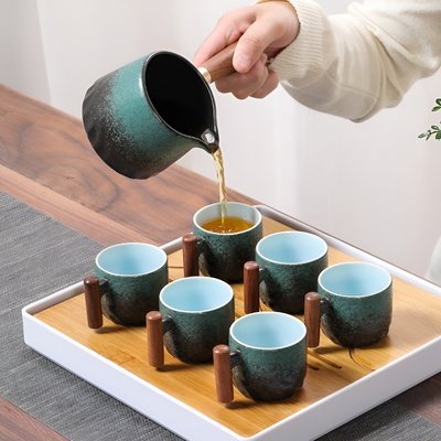 Japanische Teekanne Griff