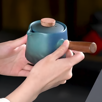 Japanische Teekanne Griff