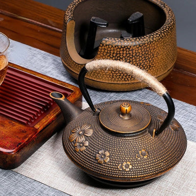 Japanische teekanne gusseisen rost