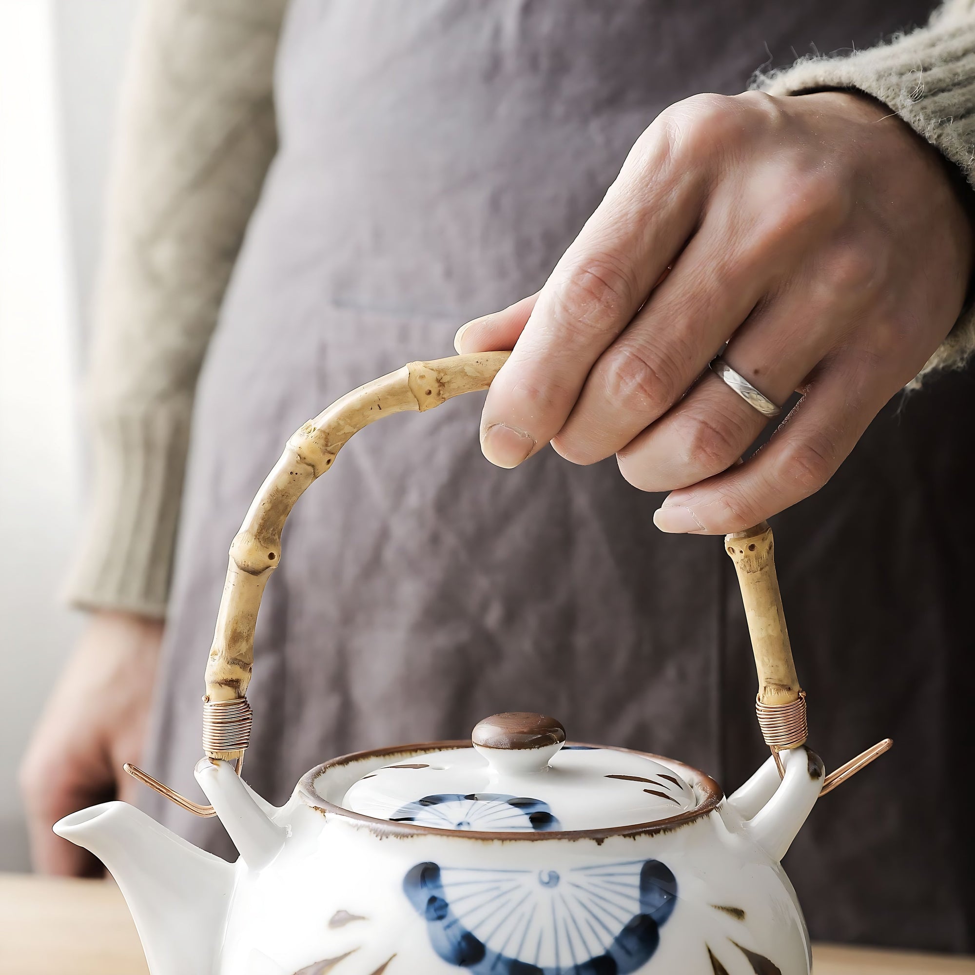 Japanische Teekanne Porzellan