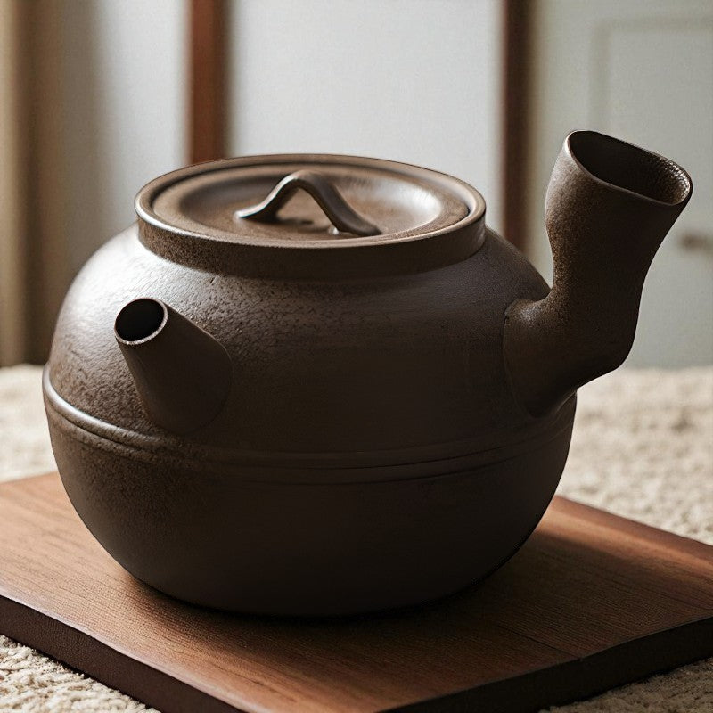 Japanische Teekanne seitlicher Griff