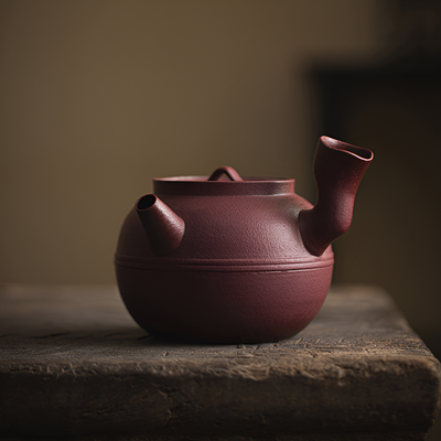 Japanische Teekanne seitlicher Griff