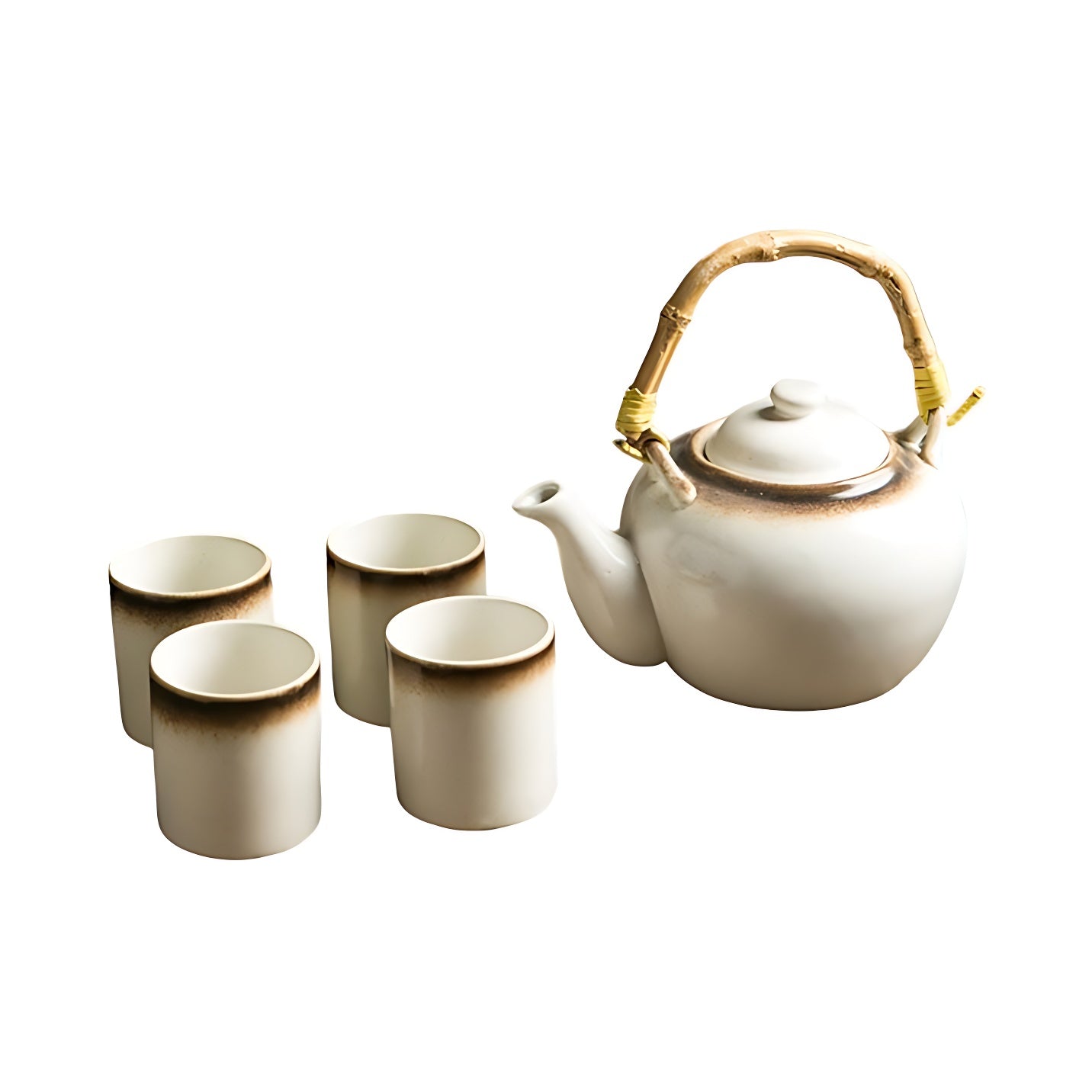 Japanische Teekanne Weißglod