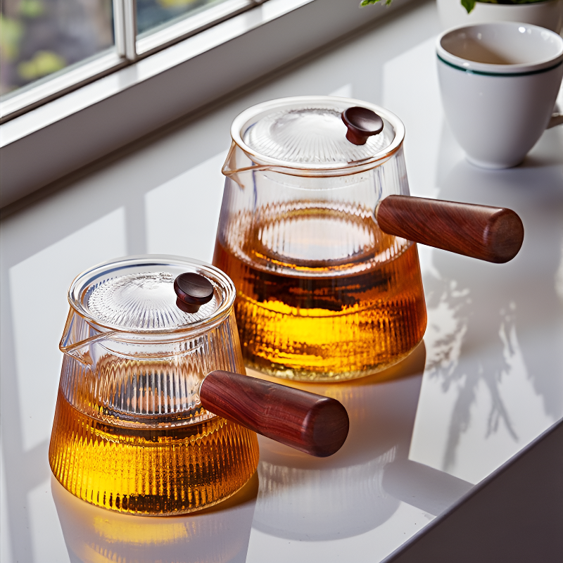 Japanische transparente Teekanne