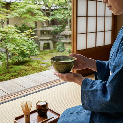 Japanischer Chawan Teeritual