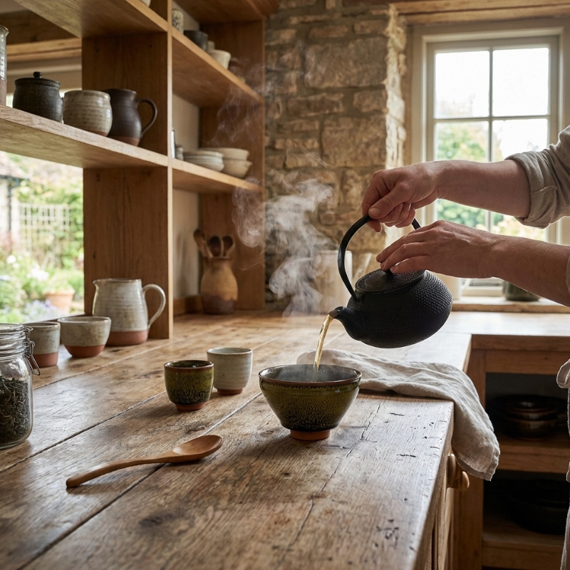 Japanischer Chawan Teeritual