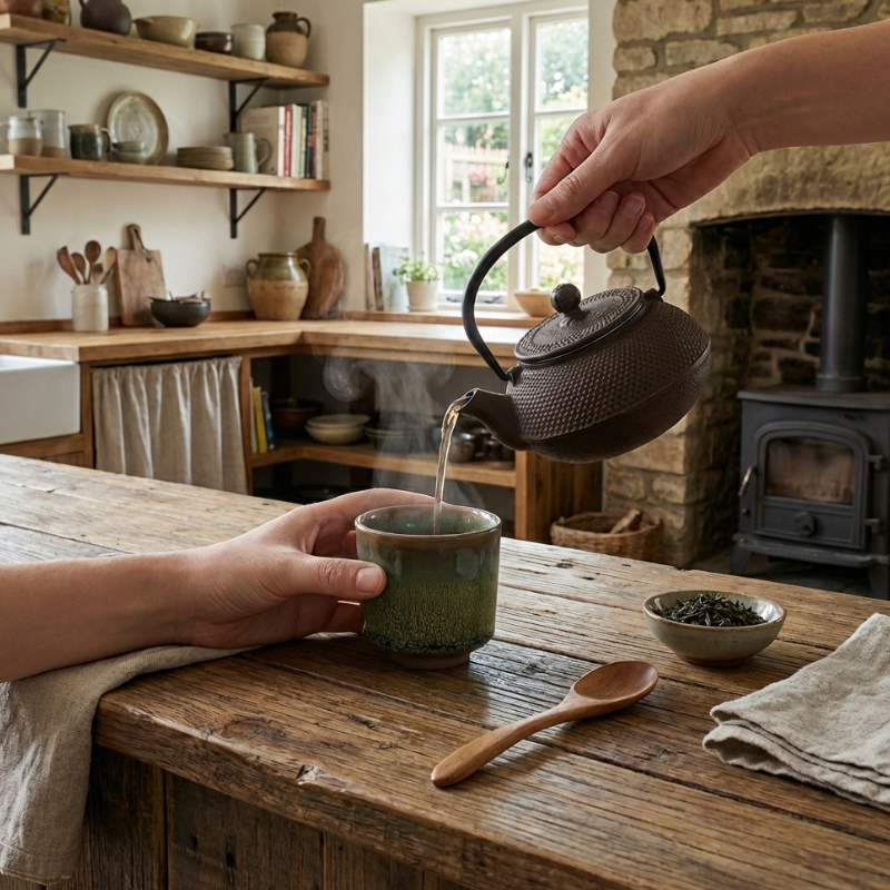 Japanischer Chawan Teeritual