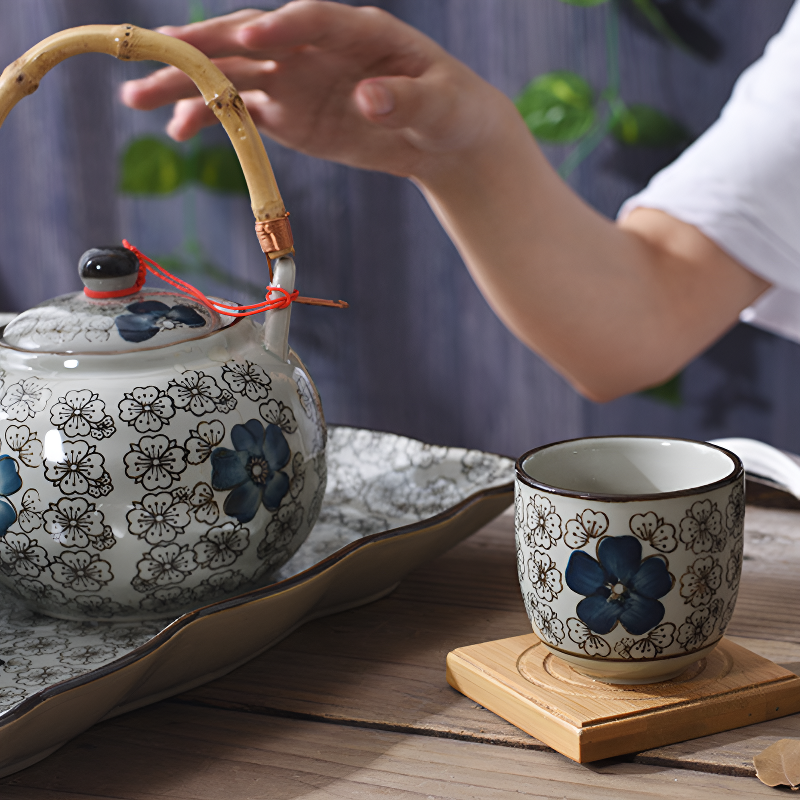 Japanisches Bambus-Teeservice