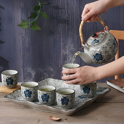 Japanisches Bambus-Teeservice