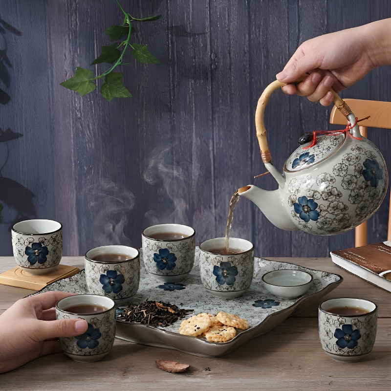 Japanisches Bambus-Teeservice