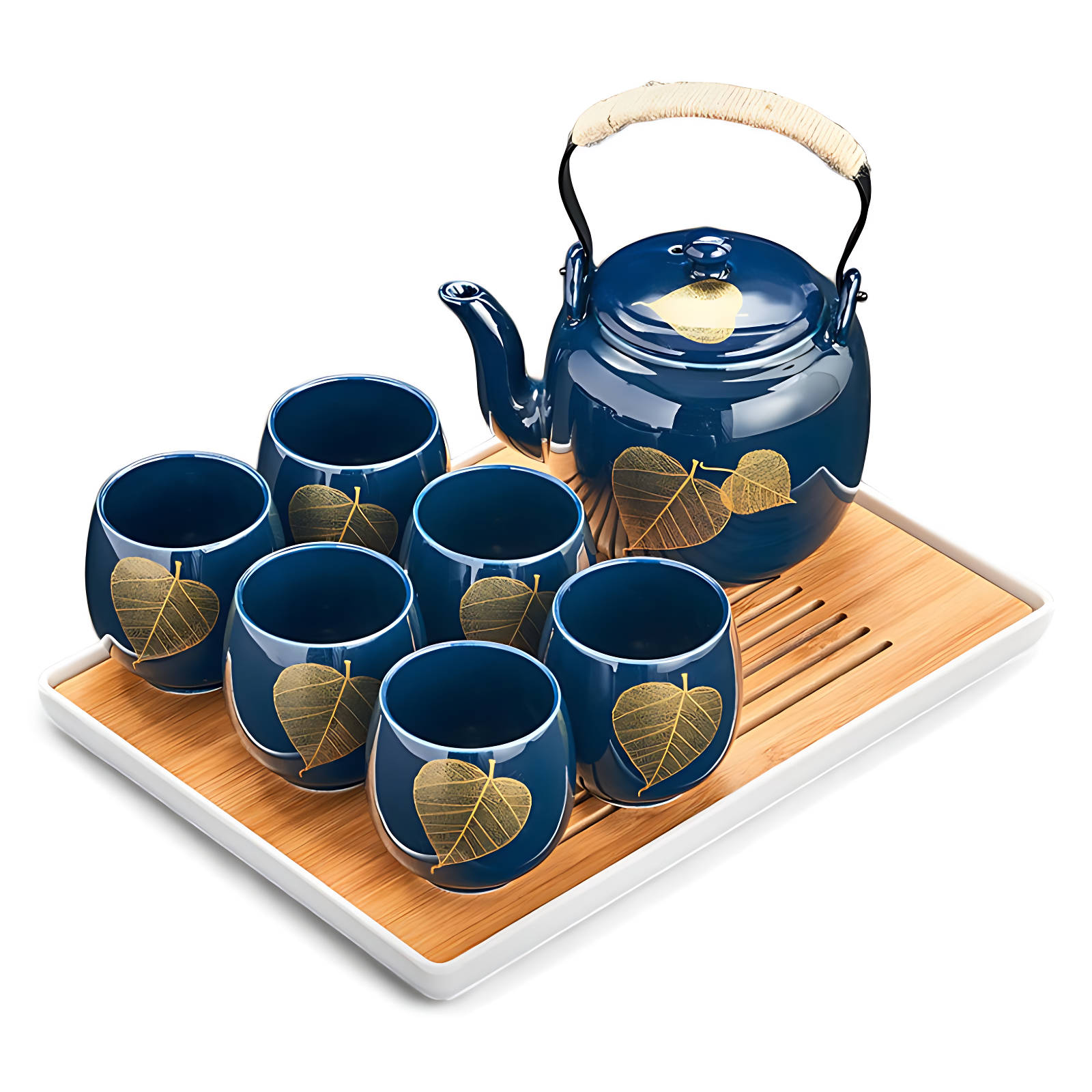 Japanisches Teeservice Blau