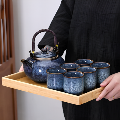 Japanisches Teeset mit Tablett