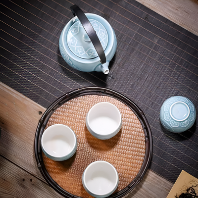 Japanisches Teeset Zeremonie