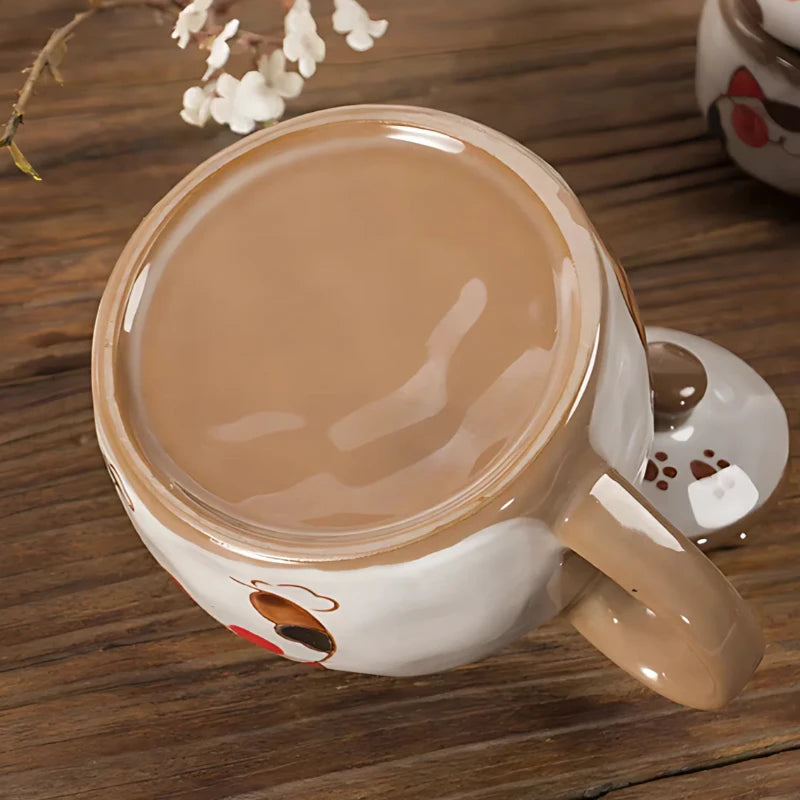 Katzen Teekanne Porzellan