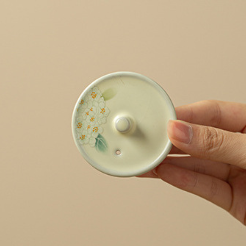 Keramik Teekanne Bambusstil