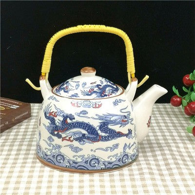 Keramik Teekanne Blau