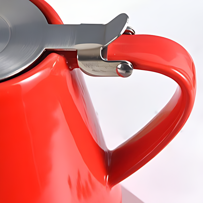 Keramik Teekanne Metalldeckel