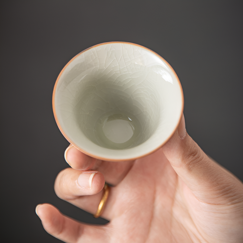 Keramik Teekanne Pflanzenstil