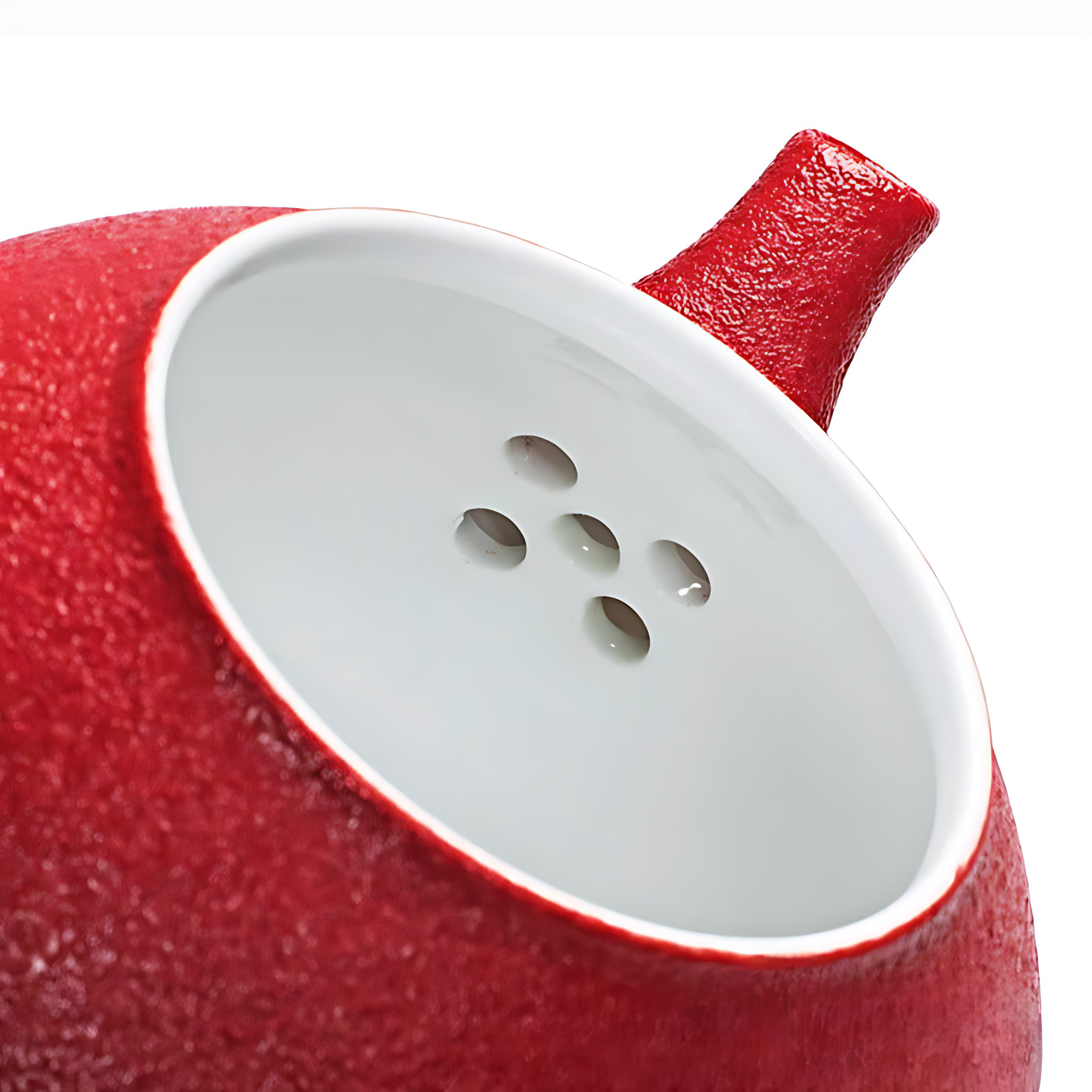 Keramik Teekanne Rot