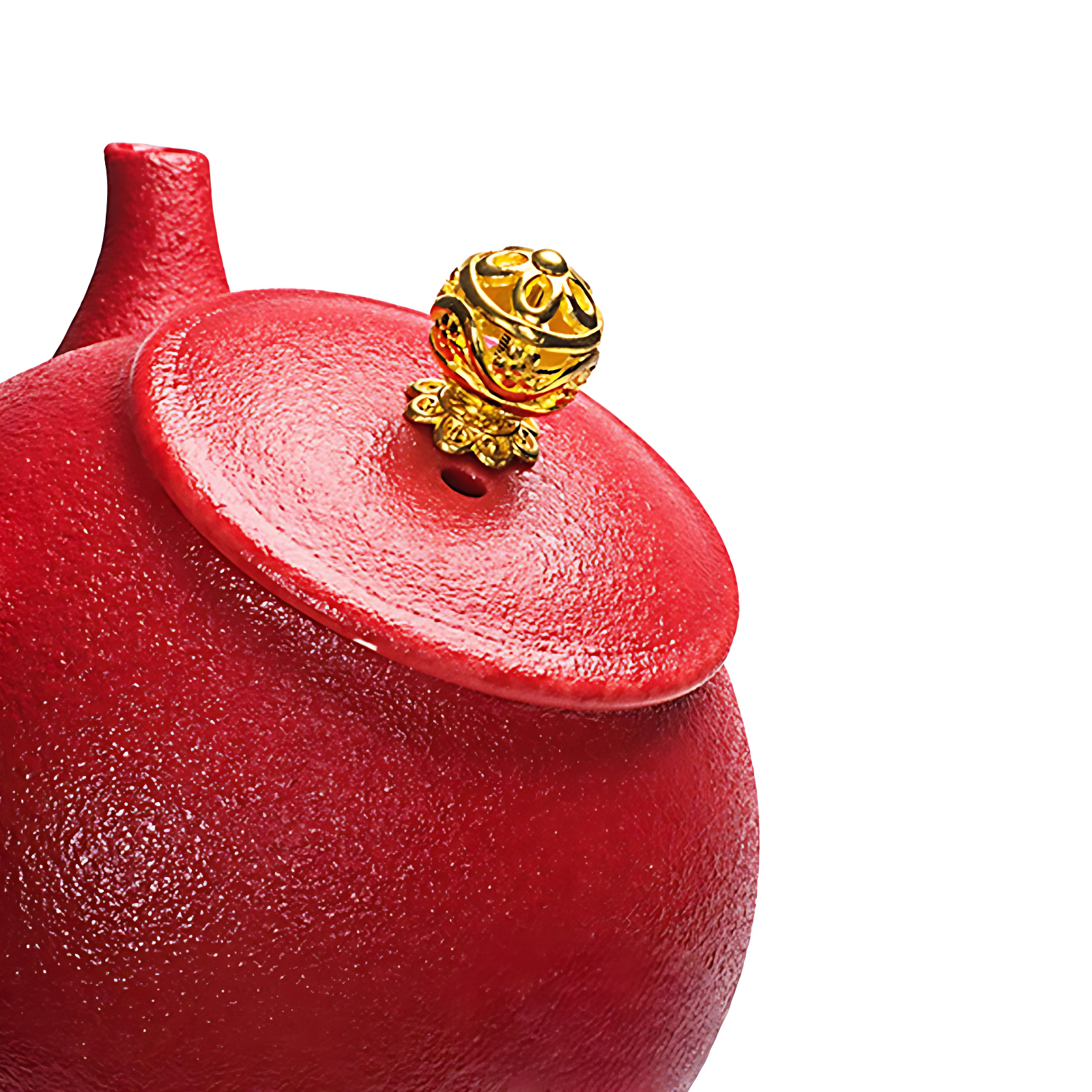 Keramik Teekanne Rot