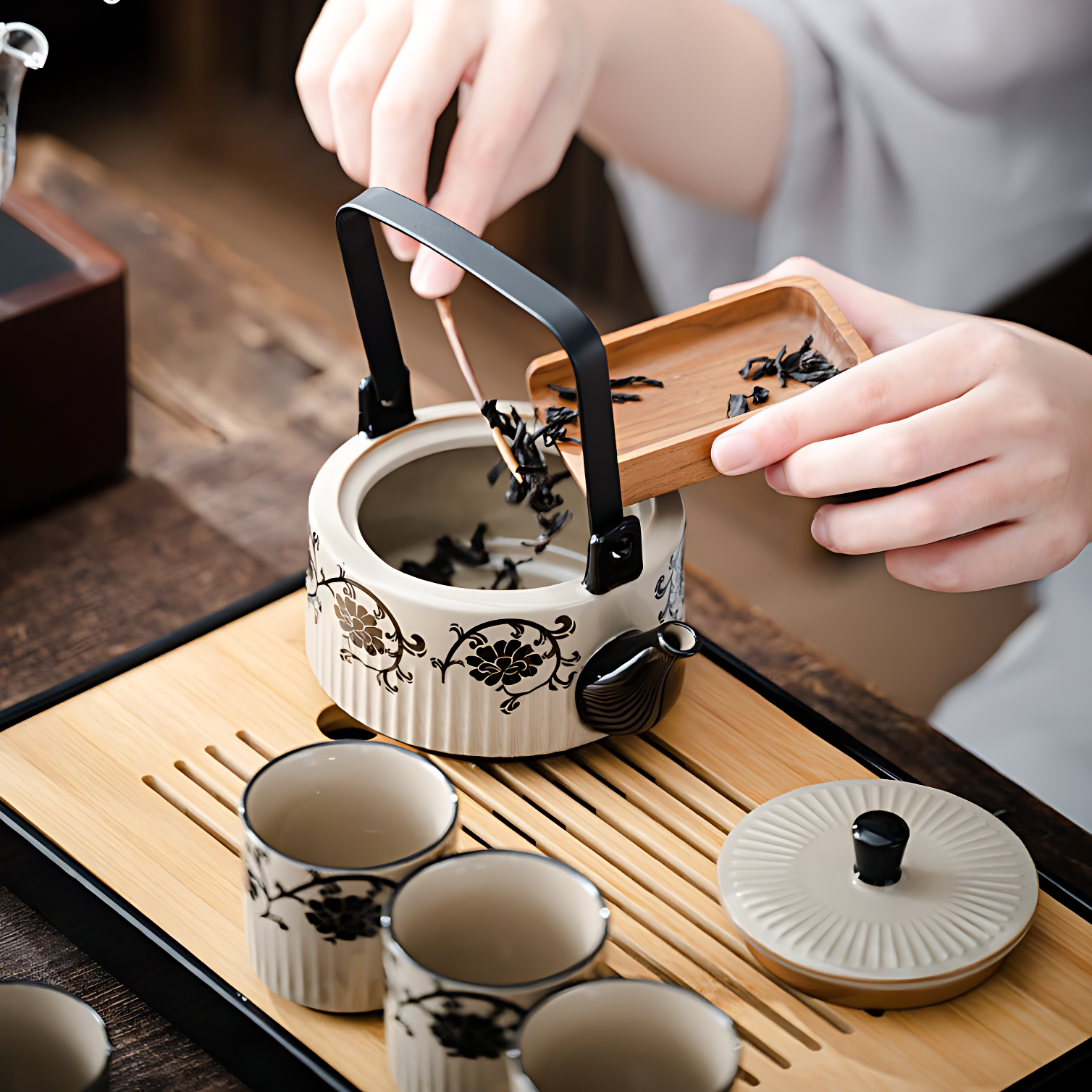 Keramik Teekanne Set